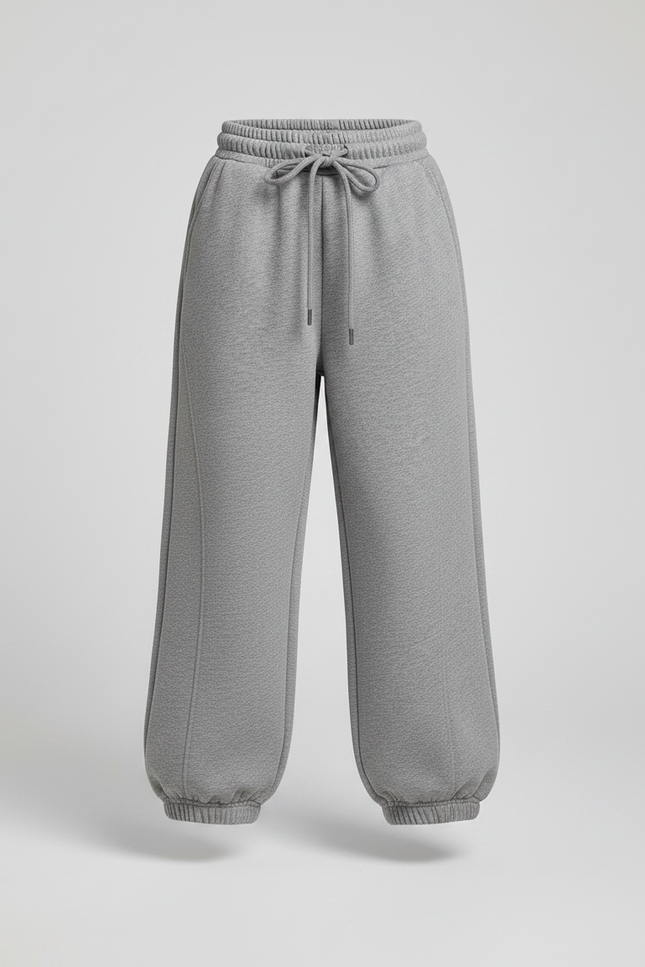 Pantalon Gris Ample Cordon Sport Fille - Molleton - vue 3