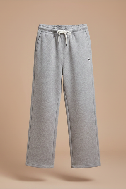 Pantalon Gris Molletonné Ample Décontracté Enfant Garçon - vue 3