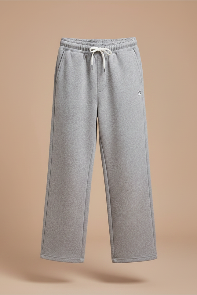 Pantalon Gris Molletonné Ample Décontracté Enfant Garçon - vue 3