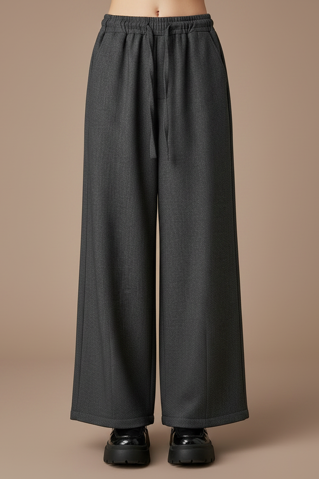 Pantalon Gris Ample Décontracté Enfant Large - Tweed - vue 3