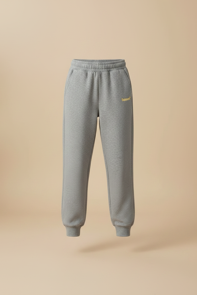 Pantalon Gris Jogging Molletonné Décontracté Enfant - vue 3