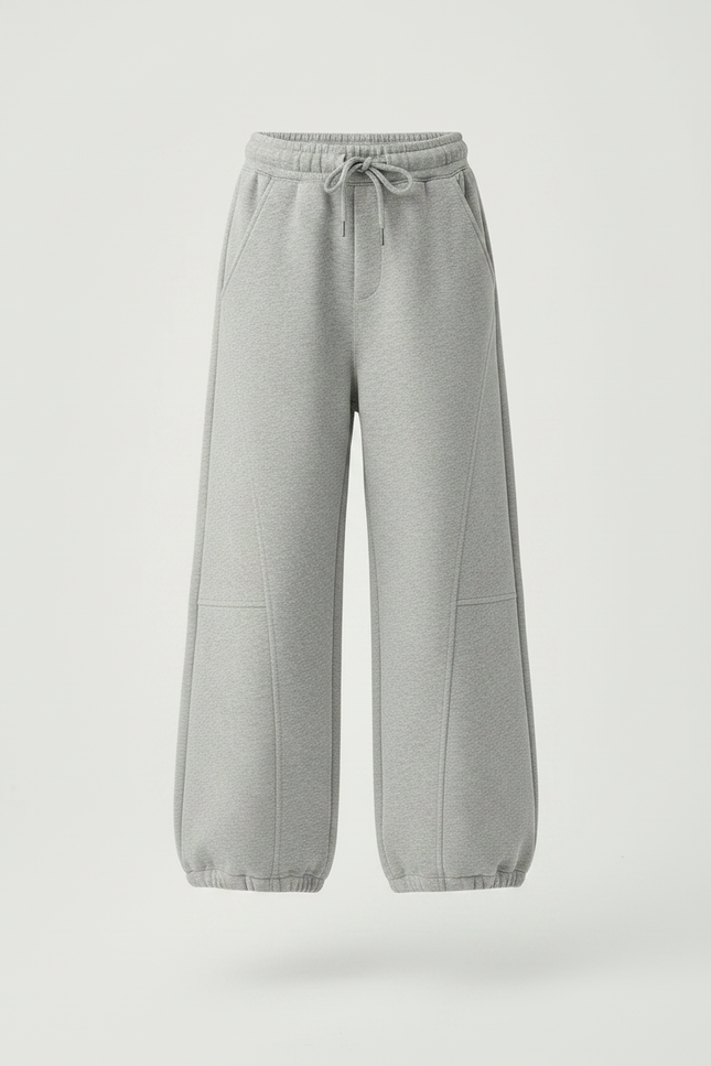 Pantalon Gris Souris - Molleton - vue 3