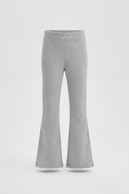 Pantalon Gris Évasé Molletonné Confortable Fille - vue 3