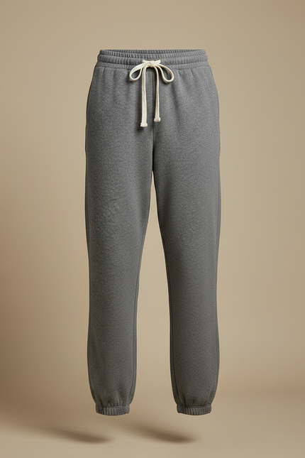 Pantalon Gris Molletonné Confortable Décontracté Jogging Femme - vue 3