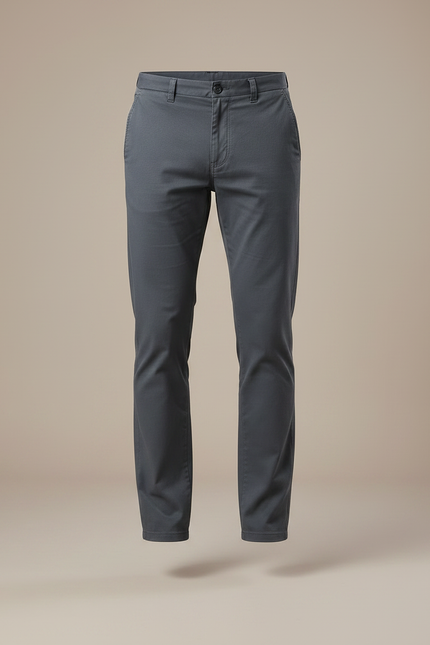 Pantalon Toile Homme Gris - vue 3