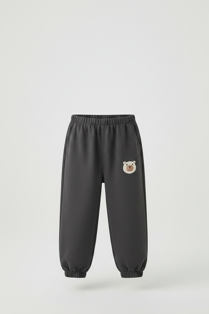 Pantalon Gris Ample Enfant Sport Ours - Molleton - vue 3