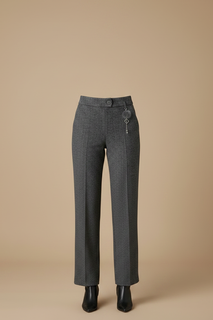 Pantalon Tweed Gris - vue 3