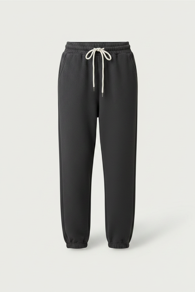 Pantalon Gris Oversize - Molleton - vue 3
