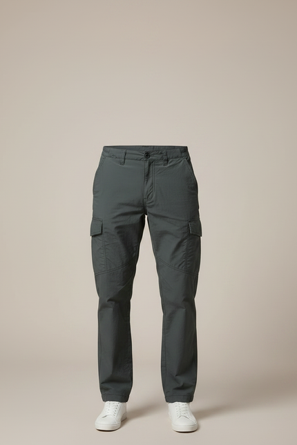 Pantalon Treillis Gris - Polyester - vue 3