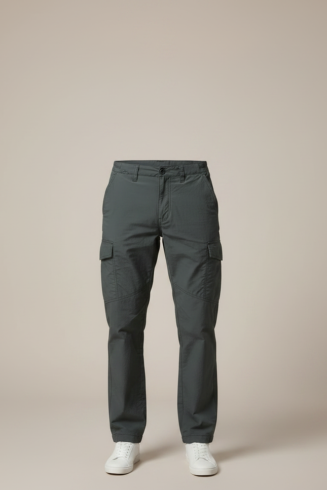 Pantalon Treillis Gris - Polyester - vue 3