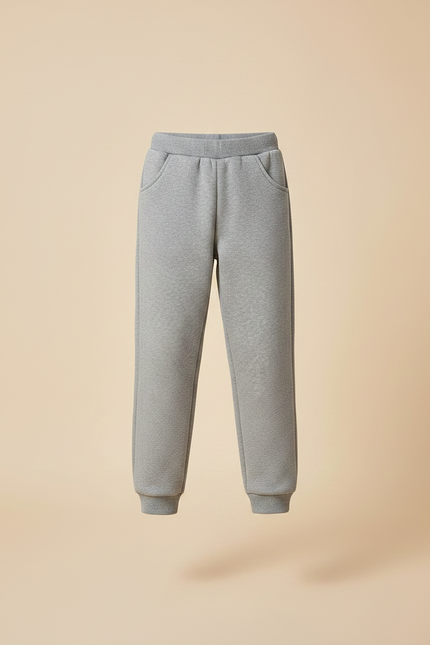 Pantalon Gris Molletonné Confortable Décontracté Enfant - vue 3