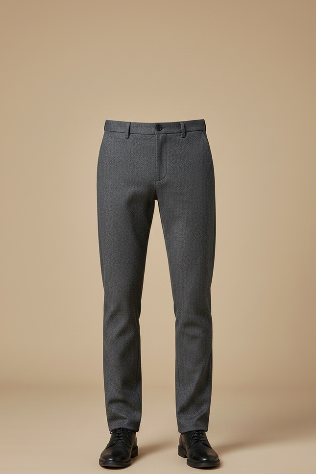 Pantalon Slim Fit Gris - Laine - vue 3