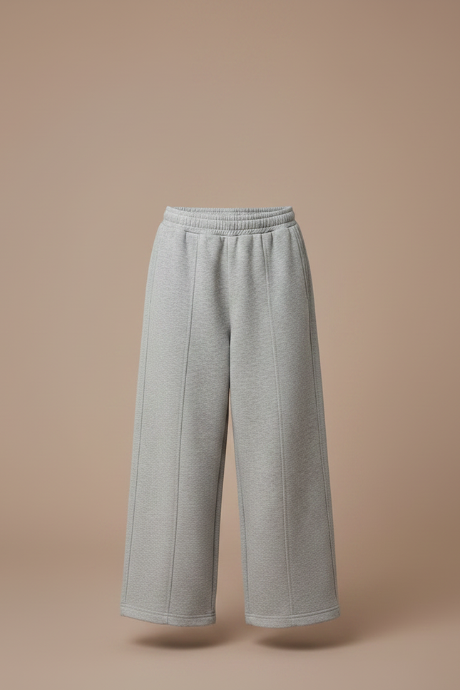 Pantalon Gris Ample Décontracté Garçon Molleton Côtelé - vue 3