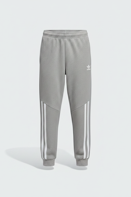 Pantalon Gris Adidas Enfants Sportif Rayures - Molleton - vue 3