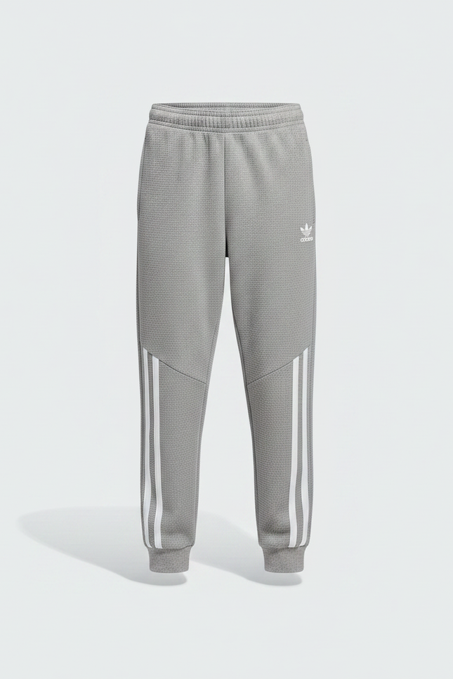 Pantalon Gris Adidas Enfants Sportif Rayures - Molleton - vue 3