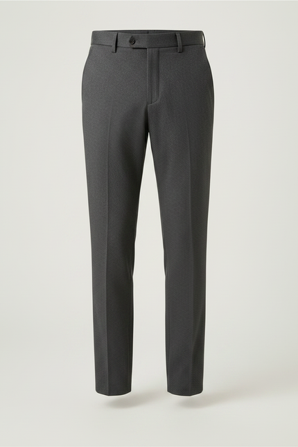 Pantalon Gris Homme Droit Élégant Business Formel - Gabardine - vue 3