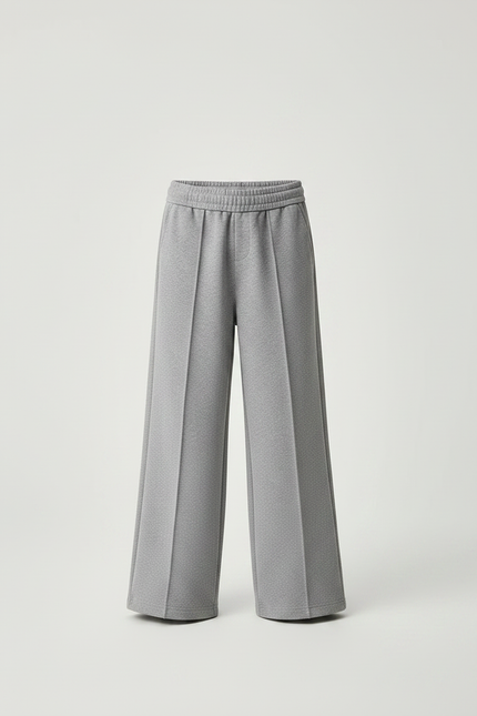 Pantalon Gris Ample Décontracté Molletonné Enfant Sport - vue 3