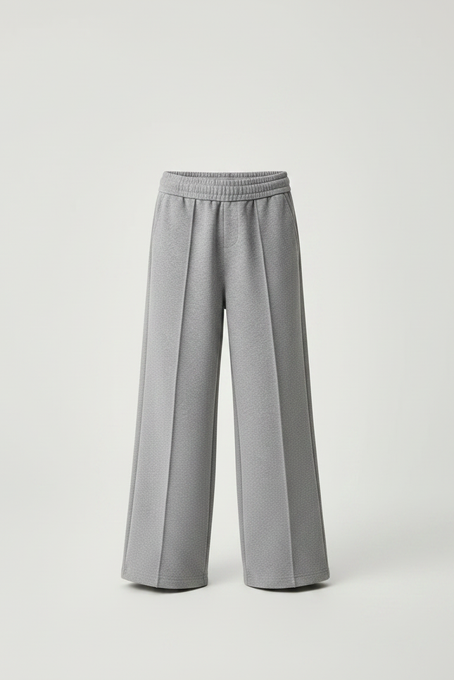 Pantalon Gris Ample Décontracté Molletonné Enfant Sport - vue 3