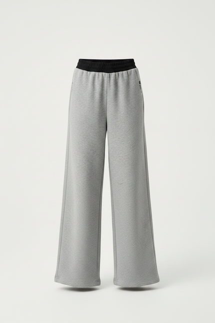 Pantalon Gris Molletonné Large Décontracté Enfant - vue 3