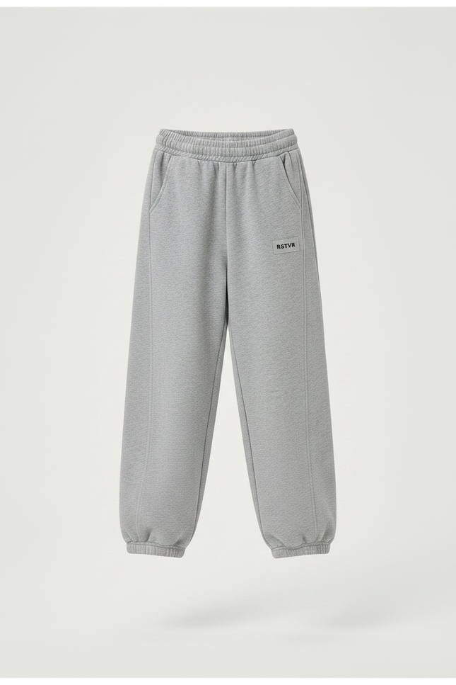 Pantalon Gris Molletonné Ample Décontracté Enfant Sport - vue 3
