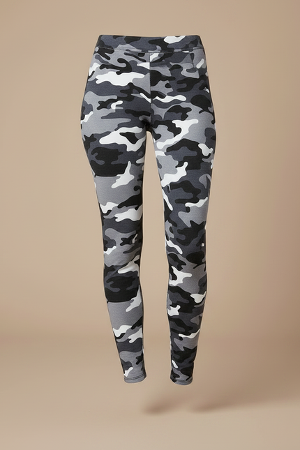 Pantalon Camouflage Gris Femme - Maille - vue 3