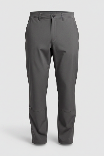 Pantalon Gris Cargo Ample Droit Décontracté Homme - Polyester - vue 3