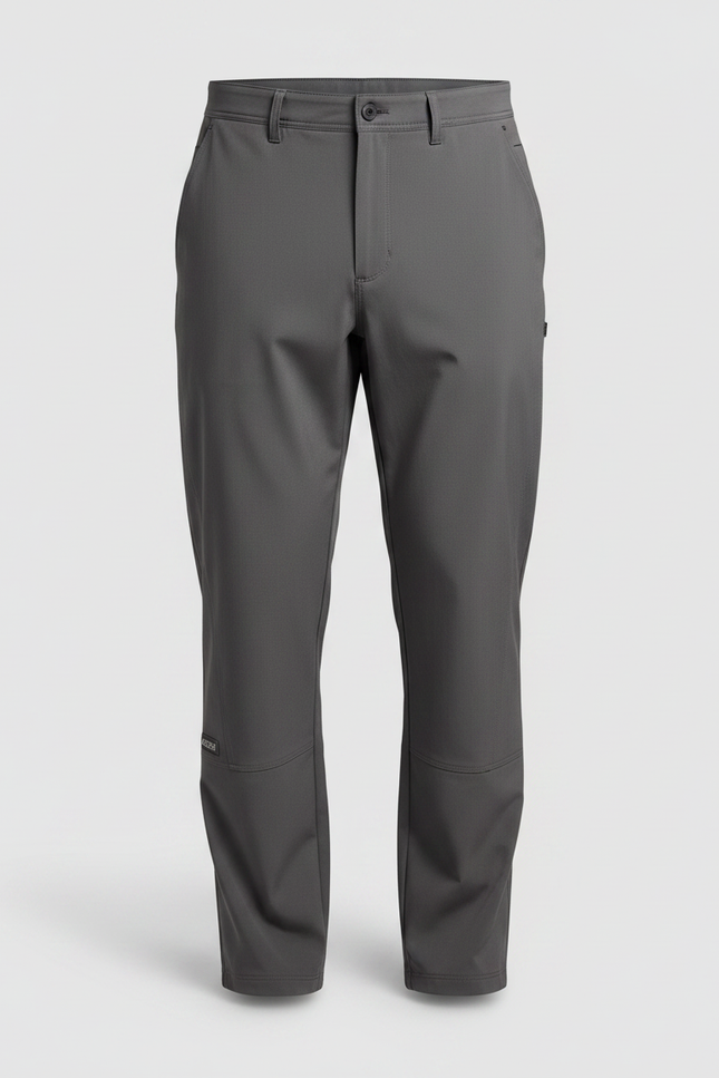 Pantalon Gris Cargo Ample Droit Décontracté Homme - Polyester - vue 3