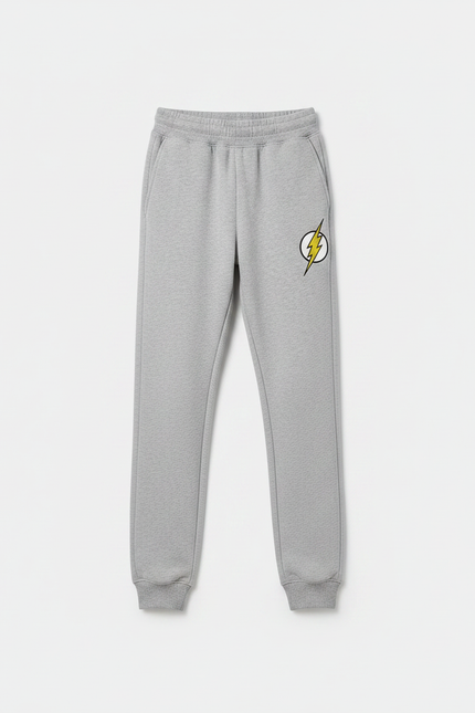 Pantalon Gris Molletonné Jogging Garçon Flash - vue 3