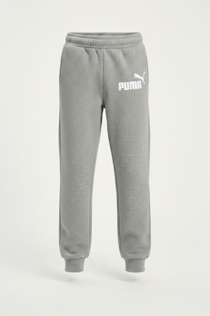 Pantalon Gris Molletonné Logo Enfant Décontracté Sport - vue 3