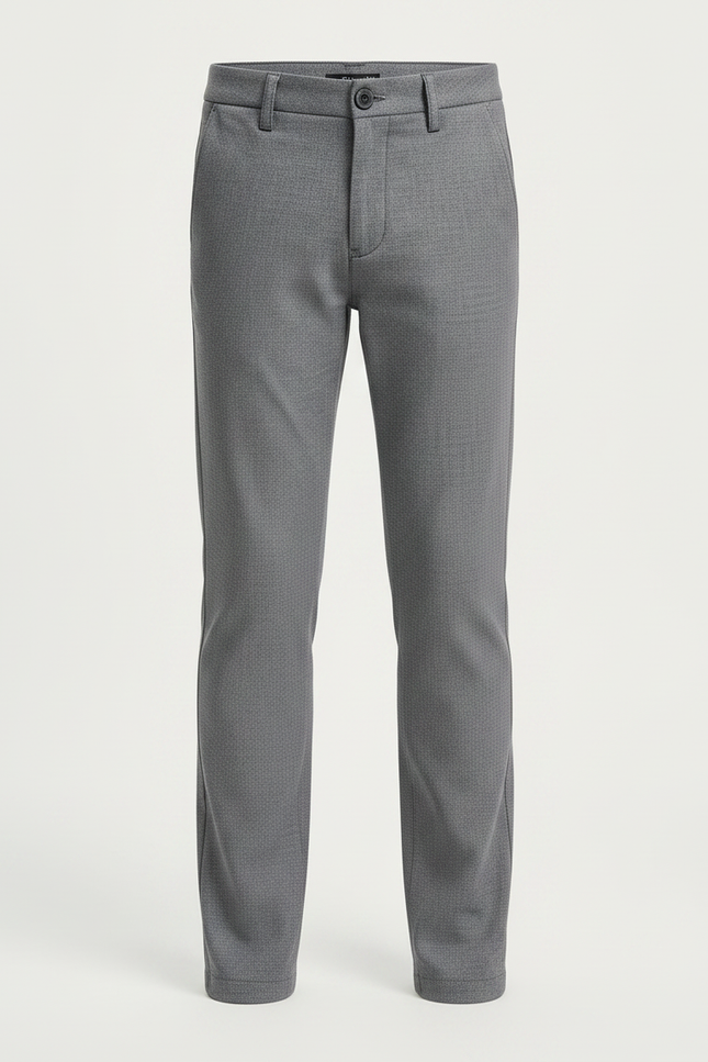 Pantalon Gris Slim Carreaux Enfant Classique - Polyester - vue 3