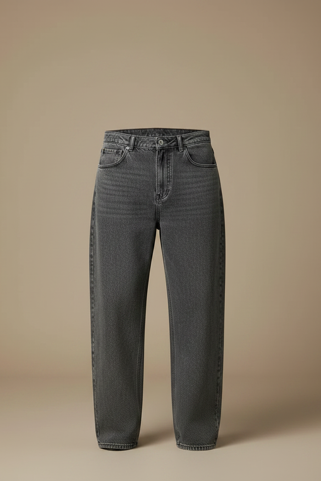Pantalon Gris Jean Ample Décontracté Homme - vue 3
