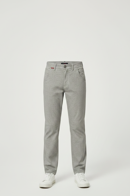Pantalon Gris Décontracté Droit Coton Garçon - vue 3