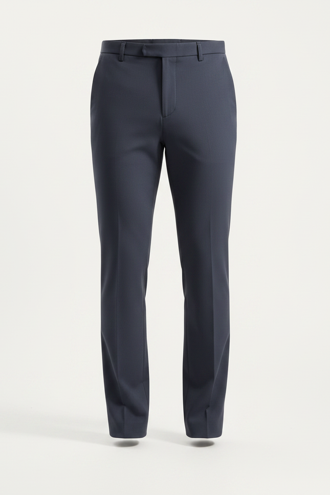 Pantalon Costume Gris Anthracite - Gabardine - vue 3