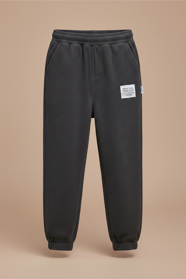 Pantalon Toile Gris - Cordé - vue 3