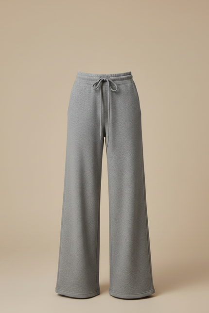 Pantalon Palazzo Gris - Molleton - vue 3
