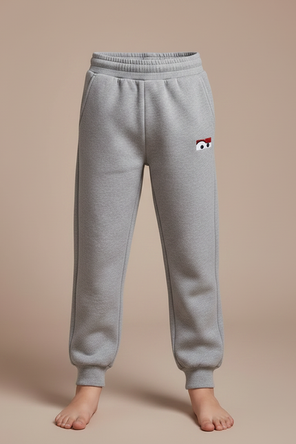 Pantalon Gris Molleton Décontracté Confortable Élastique Garçon - vue 3