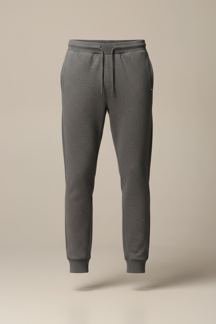 Pantalon Gris Jogging Homme Molleton Confortable Décontracté - vue 3