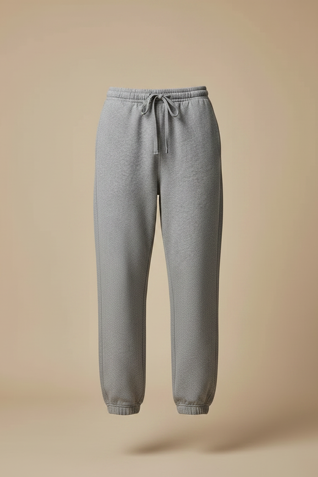 Pantalon Gris Ample - Molleton - vue 3