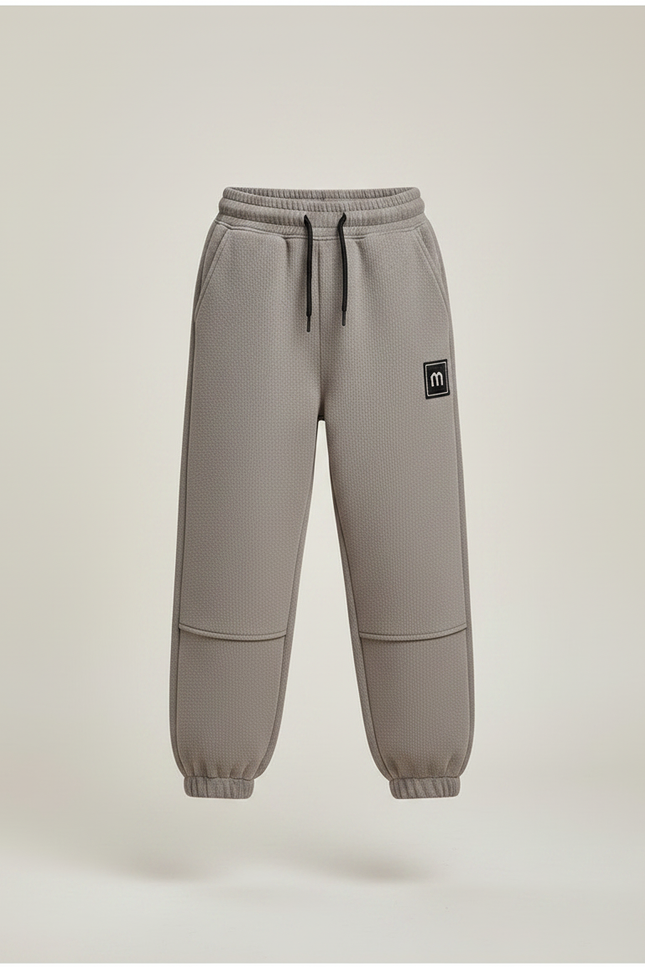 Pantalon Gris Molletonné Ample Décontracté Garçon Sportif - vue 3