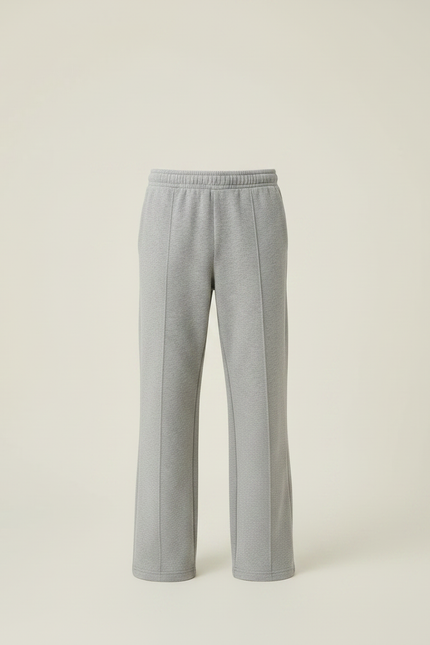 Pantalon Gris Molletonné Ample Enfant Doux - vue 3