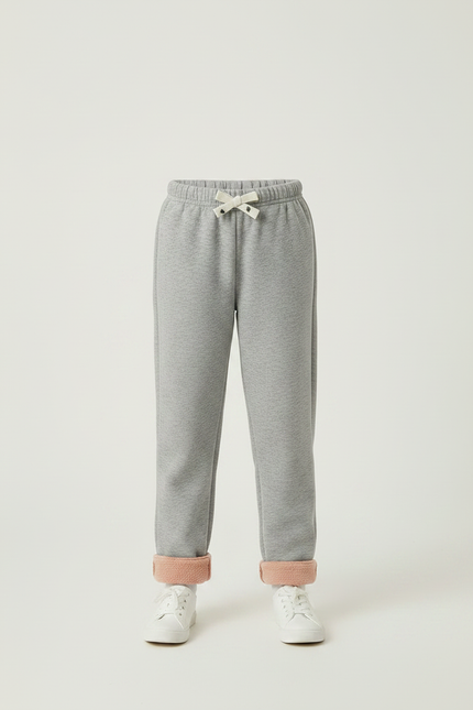 Pantalon Gris Molletonné Confortable Décontracté Enfant Sport - vue 3