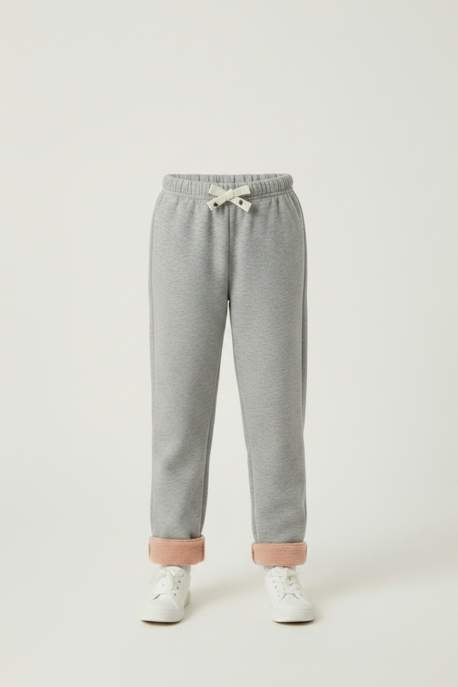 Pantalon Gris Molletonné Confortable Décontracté Enfant Sport - vue 3