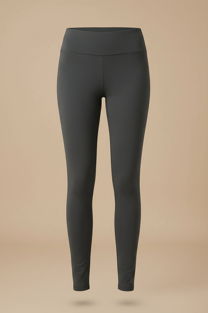 Pantalon Gris Slim Chaud Doux Élastique Hiver - Molleton - vue 3