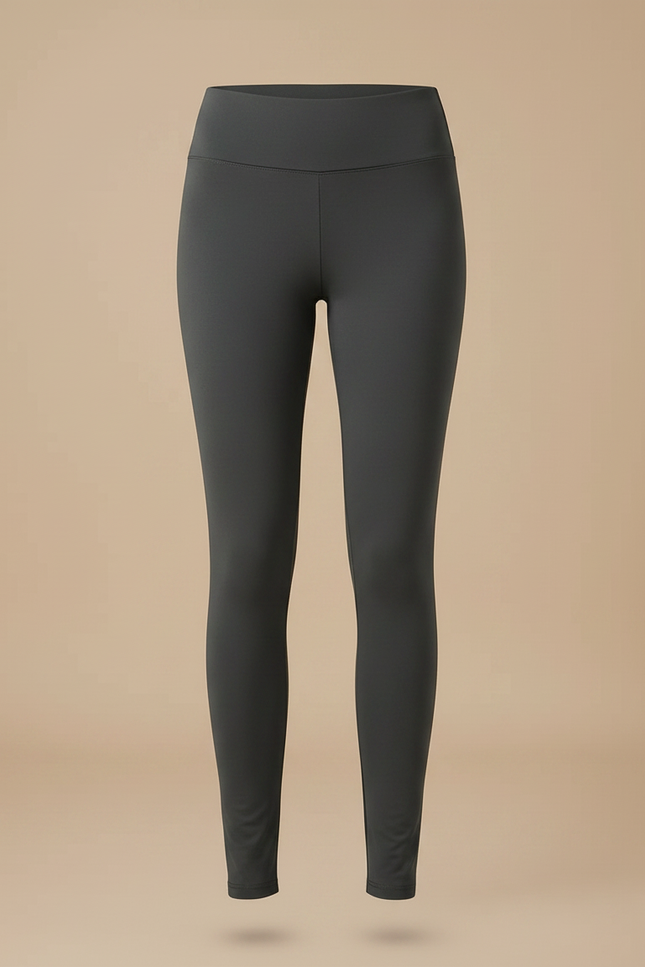 Pantalon Gris Slim Chaud Doux Élastique Hiver - Molleton - vue 3