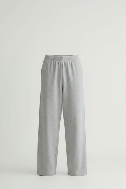 Pantalon Gris Ample Molletonné Confortable Décontracté Homme - vue 3