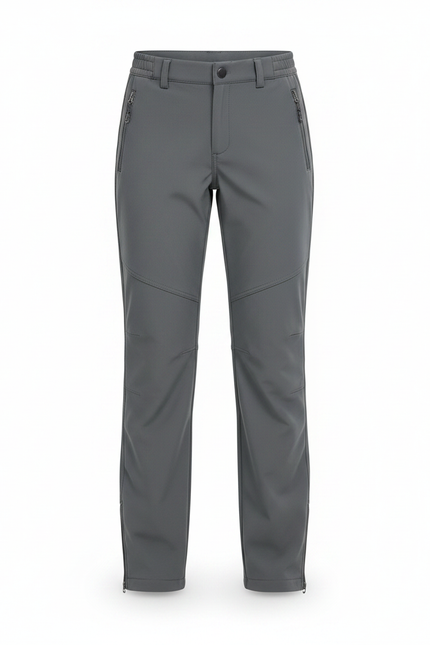 Pantalon Gris Sport Enfant Imperméable Randonnée Doublé - Polyester - vue 3