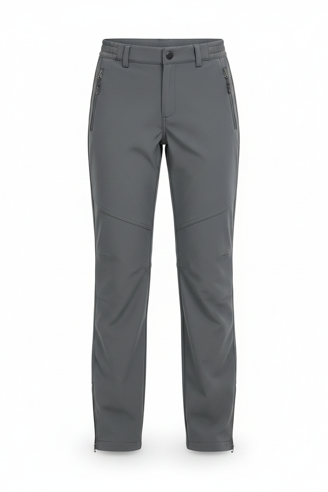 Pantalon Gris Sport Enfant Imperméable Randonnée Doublé - Polyester - vue 3