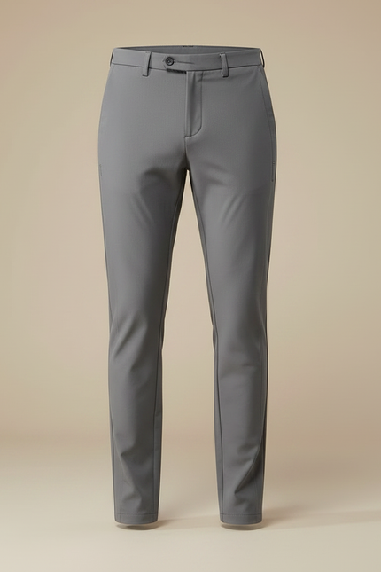 Pantalon Gris Homme Slim Élastique Respirant Décontracté - Polyester - vue 3