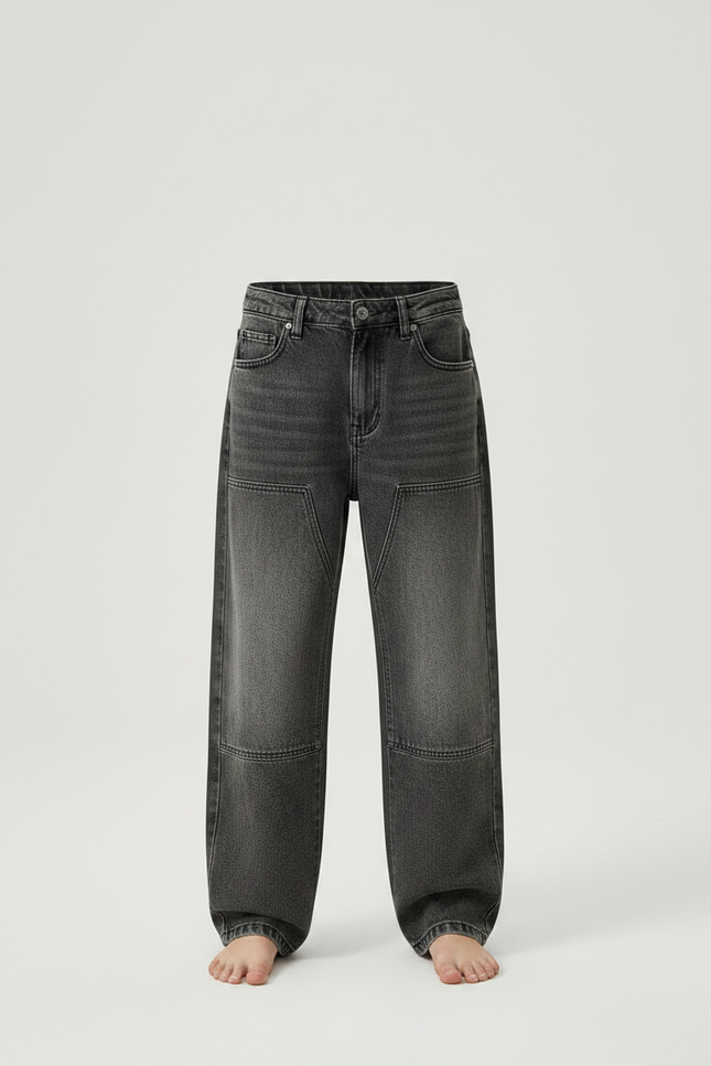 Pantalon Gris Ample Décontracté Garçon Denim - Jean - vue 3