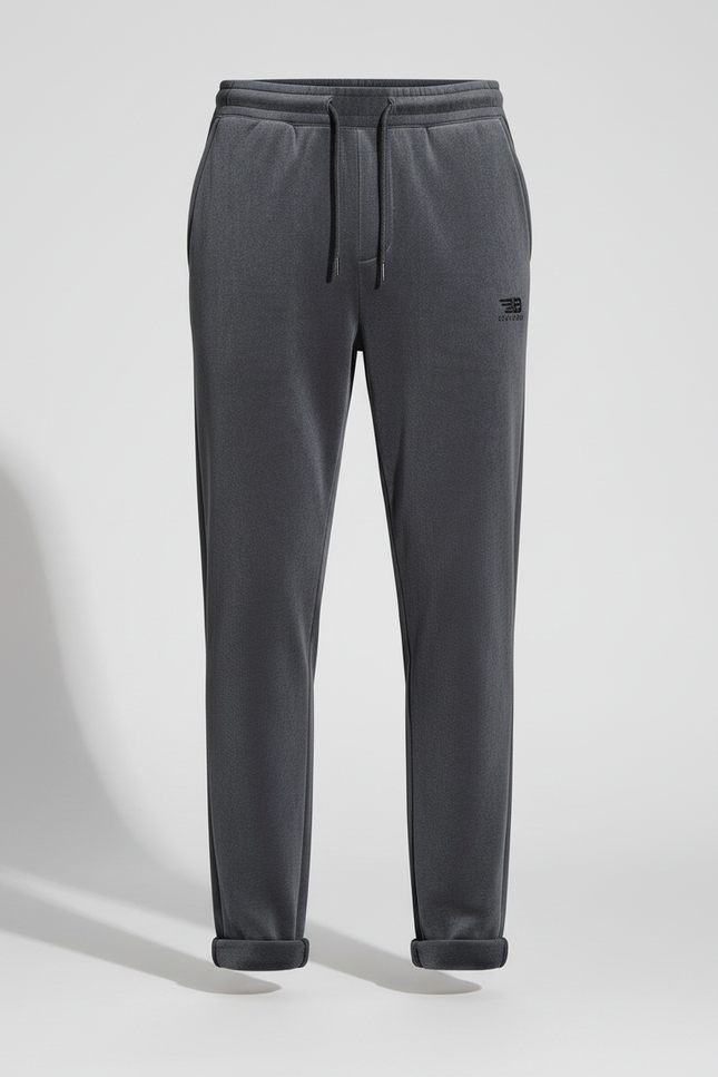 Pantalon Gris Molletonné Homme Décontracté Confortable - vue 3